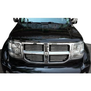 Ornamente crom pentru grila (inox) Dodge Nitro 2006-2011 foto 1