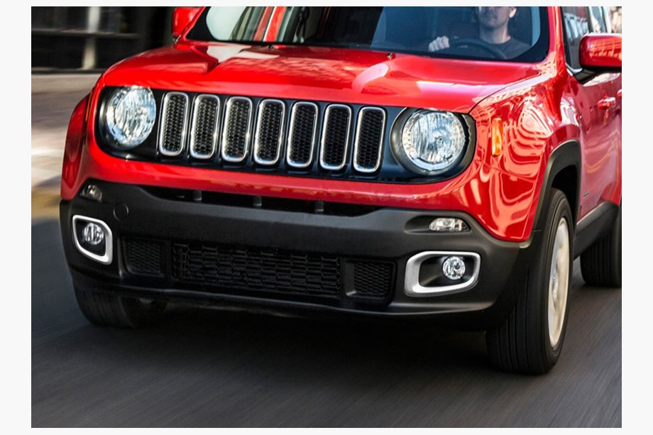 Jeep Renegade 2014- Capace Cromate Proiectoare Ceata 2014-2018 (2 buc Otel Inoxidabil) Image