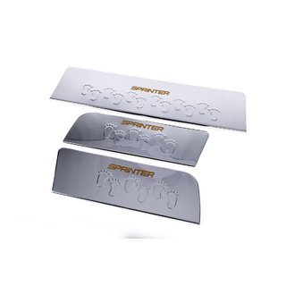 Protectii praguri interioare Carmos V2 (3 buc, inox) Mercedes Sprinter W906 2006–2018 foto 1