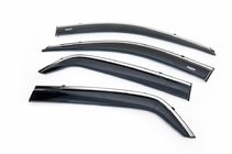 Kia Sportage 2004-2010 Deflectoare geamuri cu ornament cromat (4 buc, Niken) foto 5