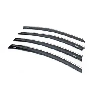 Deflectoare geamuri cu ornament cromat SD (4 buc, Niken) Chevrolet Cruze 2009–2015 foto 1
