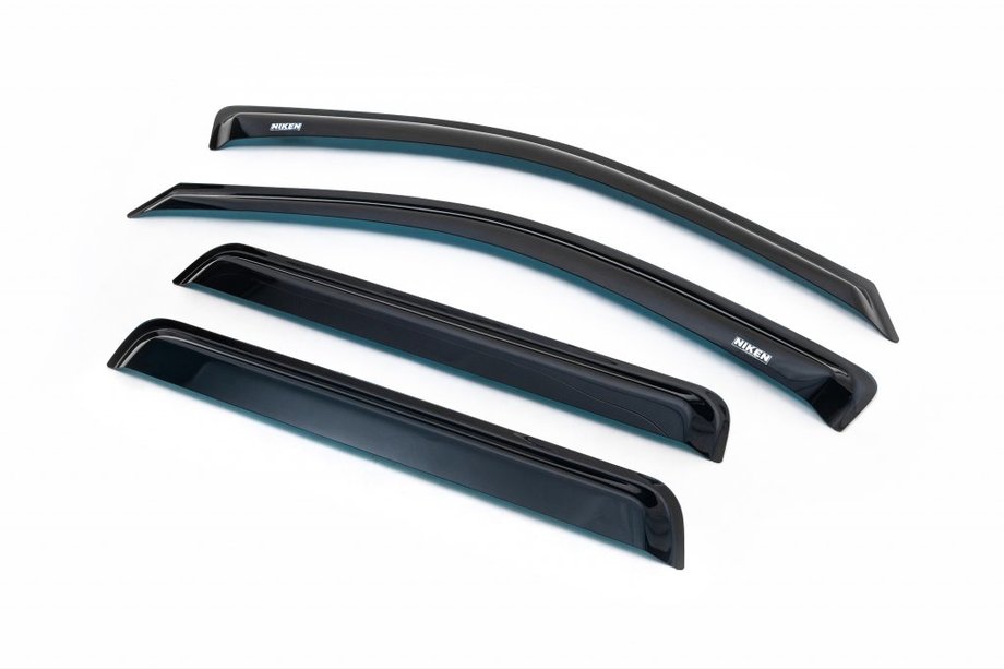 Jeep Grand Cherokee WK 2004-2010 Deflectoare Geamuri (4 buc, Niken) Image