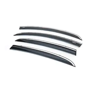 Deflectoare geamuri cu ornament cromat (4 buc, Niken) foto 1