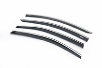 Toyota Corolla 2019- Deflectoare geamuri cu ornament cromat (4 buc, Niken) foto 1