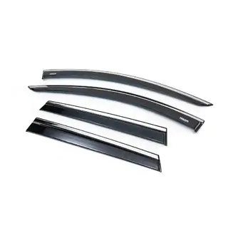 Deflectoare geamuri cu ornament cromat (4 buc, Niken) foto 1