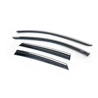 Deflectoare geamuri cu ornament cromat (HB, 4 buc, Niken)