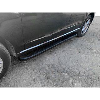 Praguri Laterale Tayga Black (2 buc, Aluminiu) foto 1