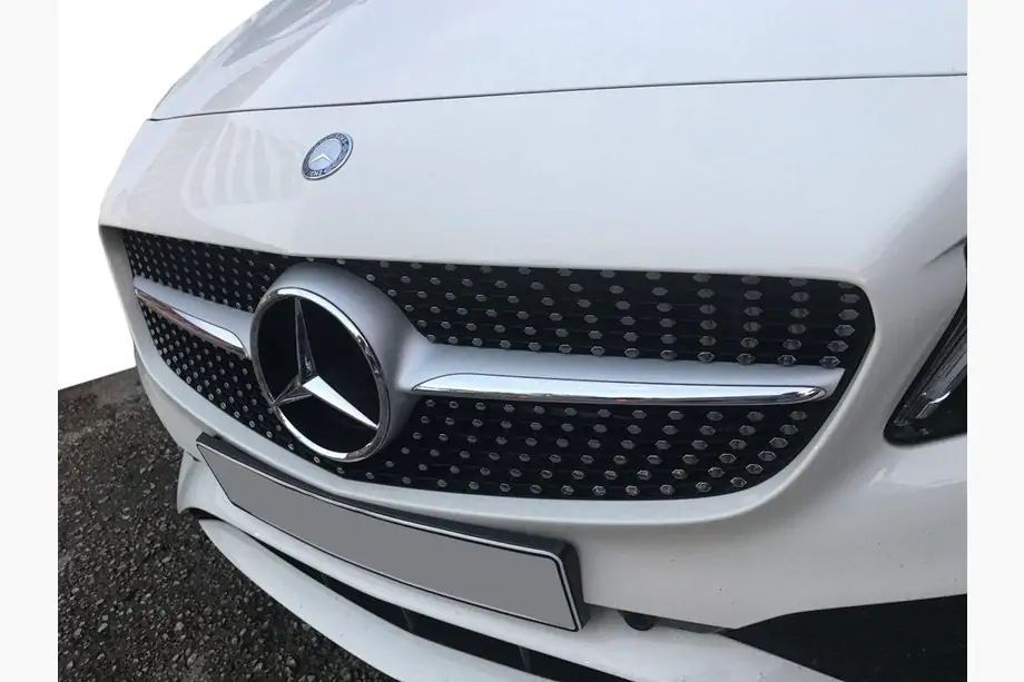Mercedes C-class W205 2014-2021 Grila Fata Diamond Silver (pentru Avantgarde/AMG-Line/C43 AMG) Foto 7