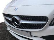 Mercedes C-class W205 2014-2021 Grila Fata Diamond Silver (pentru Avantgarde/AMG-Line/C43 AMG) 2018+, cu camera foto 7
