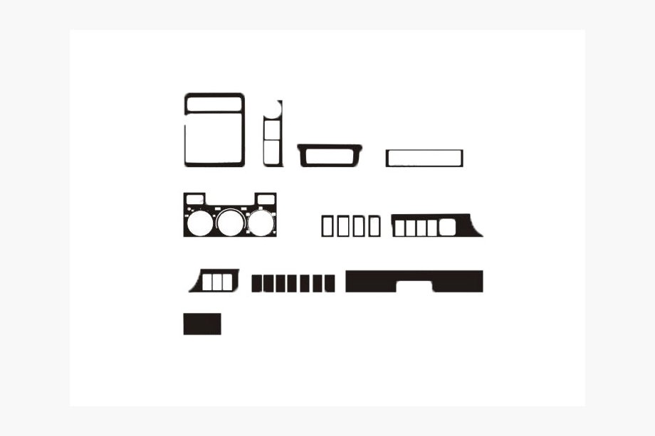 Toyota Land Cruiser 90 Prado 1996-2002 PROMOTIE! Ornamente bord aspect lemn Image