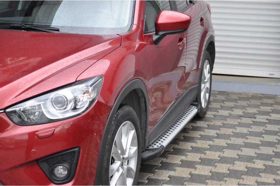 Mazda CX-5 2012-2017 Praguri Laterale Allmond Grey (2 buc, Aluminiu) Image