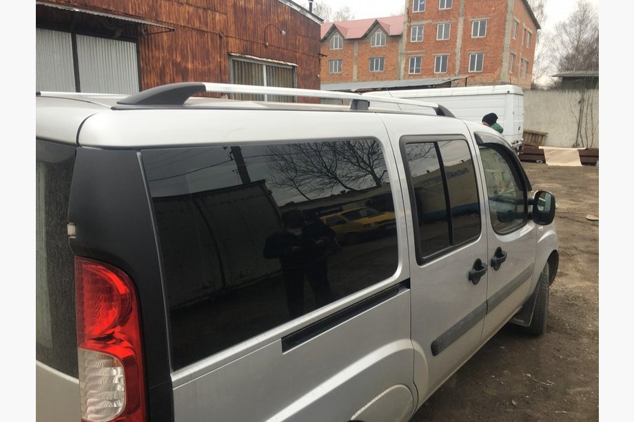 Fiat Doblo I 2005-2010 Bare Longitudinale Crom Baza standard, picioare metalice Foto 8