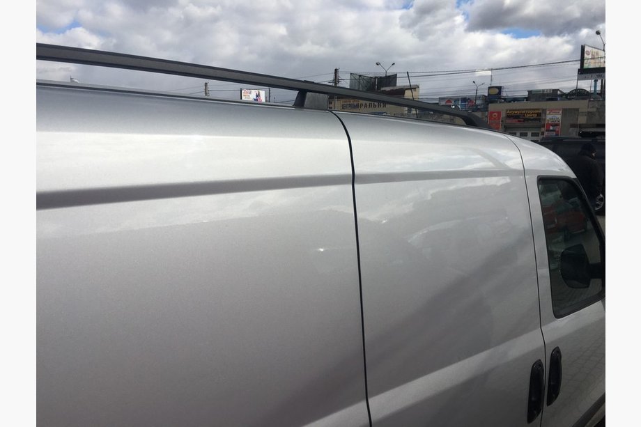 Fiat Doblo II 2010-2022 Bare longitudinale negre Maxi, Picioare Metalice Foto 6