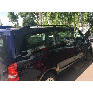 Bare longitudinale negre Skyport (metal solid) Mercedes Viano 2004-2014 foto 1