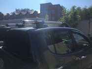 Mitsubishi L200 2006-2015 Bare longitudinale gri (cu bare transversale) foto 2