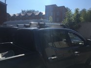 Mitsubishi L200 2006-2015 Bare longitudinale gri (cu bare transversale) foto 3