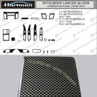Mitsubishi Lancer X 2008- PROMOTIE! Ornamente bord aspect carbon foto 1