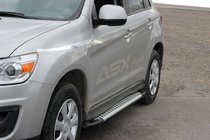 Mitsubishi ASX 2010-2023 Praguri Laterale Allmond Grey (2 buc, Aluminiu) foto 1