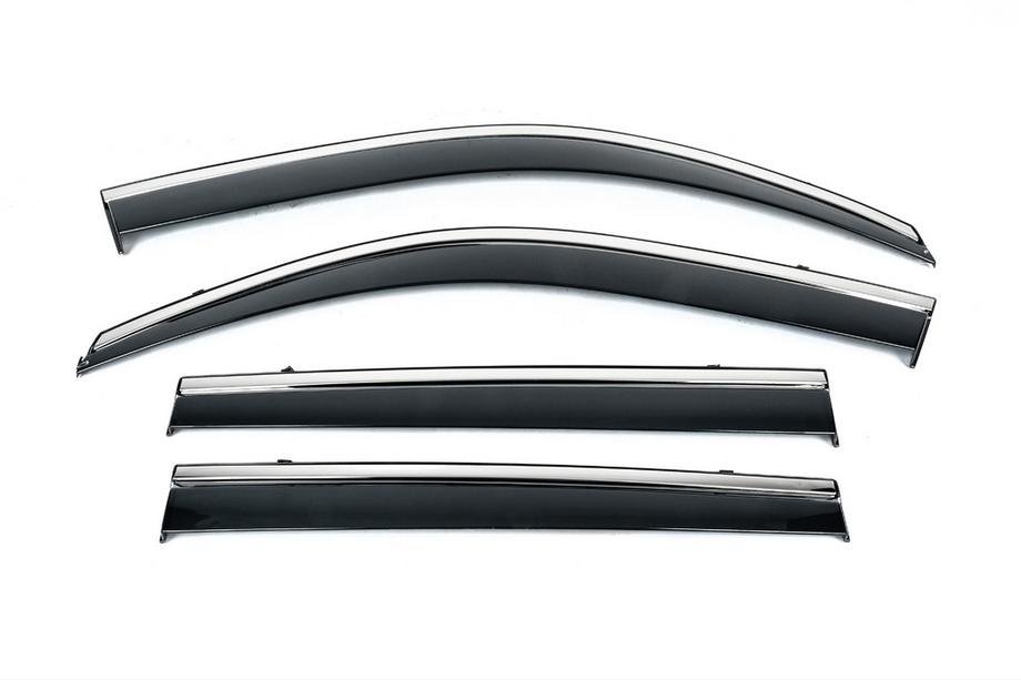 BMW X6 G06 2019–2027 Deflectoare geamuri cu ornament cromat Niken Luxury (4 buc) Foto 2