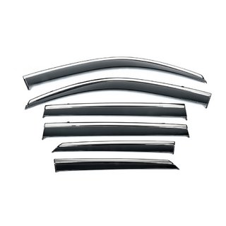 Deflectoare geamuri cu ornament cromat Niken Luxury (6 buc) Lexus GX460 2009-2023 foto 2