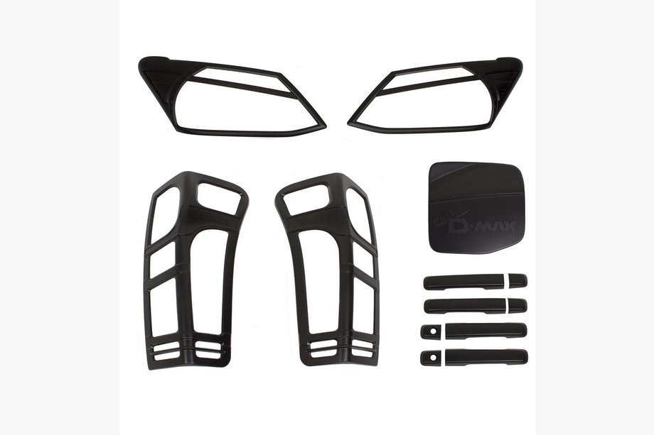 Isuzu D-Max 2011-2019 Set ornamente (ABS negru) Image