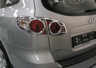 Hyundai Santa Fe 2 2006-2012 Capace cromate pentru stopuri (2 buc, plastic) foto 1