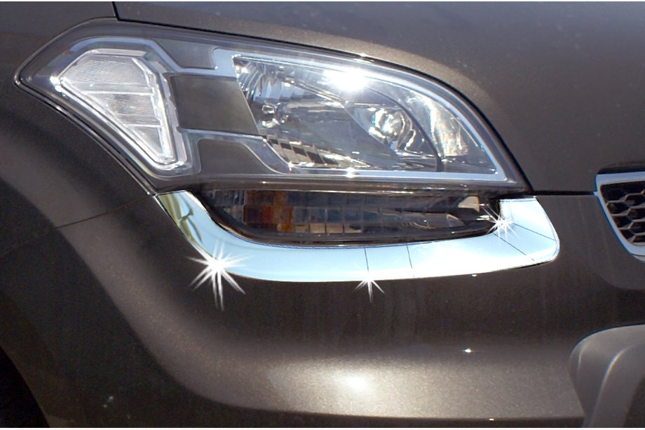 Kia Soul I 2008-2013 Capace faruri (2 buc, Otel inoxidabil) Image