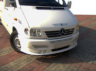 Mercedes Sprinter W901/902/903/904/905 1995–2006 Ornament pentru bara fata 4 faruri (CDI, pentru vopsire) foto 2