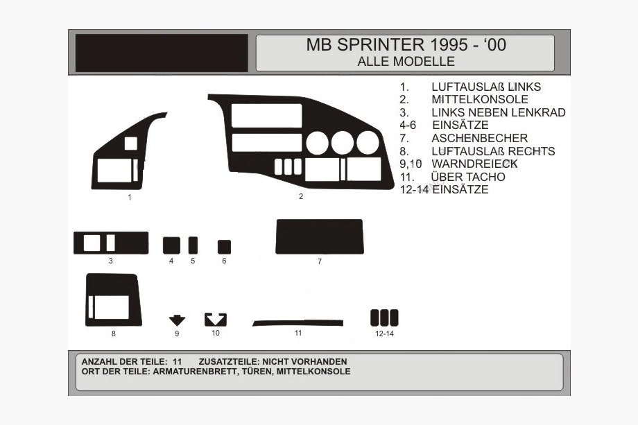 Volkswagen LT 1995-2006 Capace bord (Vip, Polonia) Image