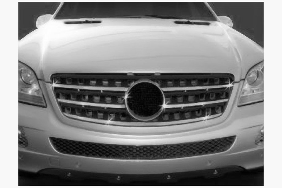 Mercedes ML W164 2005-2011 Ornamente grila cromate (5 buc, inox) Carmos - Otel Inoxidabil Turcesc Image