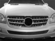 Mercedes ML W164 2005-2011 Ornamente grila cromate (5 buc, inox) Carmos - Otel Inoxidabil Turcesc foto 1