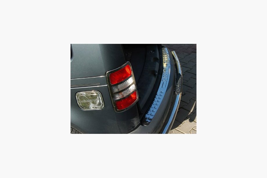 Volkswagen Caddy 2004-2010 Protectie bara spate dreapta (Omsa, inox) Mat Foto 2