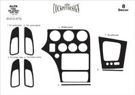 Alfa Romeo 159 2005–2011 Capace bord (Meric) Aluminiu foto 5
