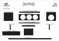 Audi 80/90 1987-1996 Ornament Decorativ Bord Carbon foto 4