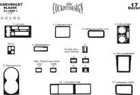 Chevrolet Blazer 1995-2005 Huse bord Aluminiu foto 2
