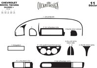 Chevrolet Tacuma/Rezzo 2000-2008 Accesorii interior Aluminiu foto 2