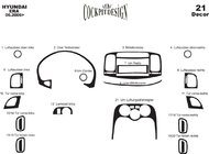 Hyundai Accent 2006-2010 Capace Panou Bord Aluminiu foto 4