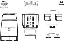 Seat Alhambra 1996-2010 Ornament Decorativ Bord Aluminiu foto 10