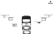 Toyota Avensis 2003-2009 Capac Bord Small Carbon foto 4