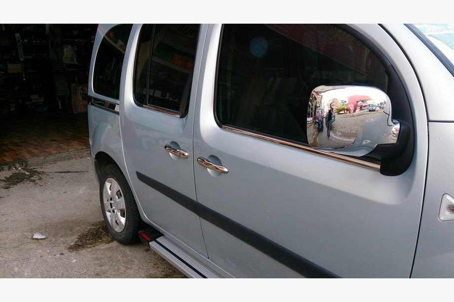 Renault Kangoo 2008–2020 Ornamente Exterioare Geamuri Inox (4 buc) 2 buc, Carmos - Otel Turcesc Image