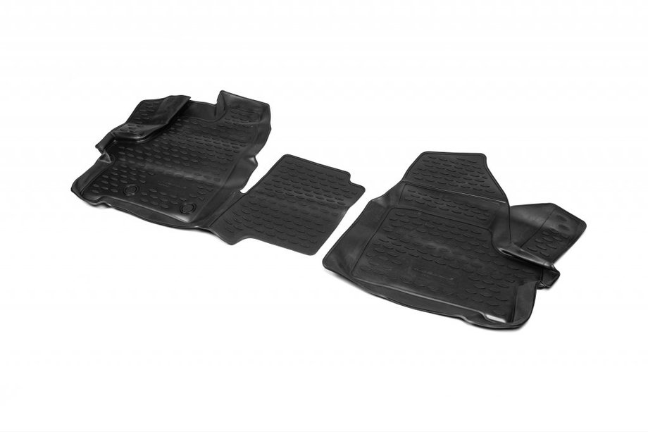 Ford Custom 2013-2022 Covorase cauciuc 3D interior (2 buc, Novline) 1 + 2 scaune (Varianta 1) Foto 1