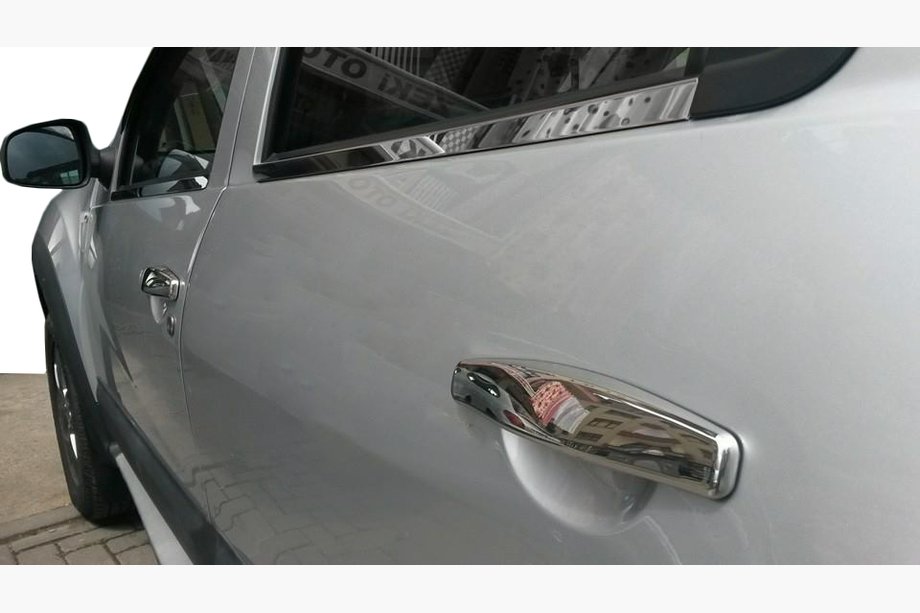 Renault Sandero 2007-2013 Capace Manere Cromate (4 buc, Otel Inoxidabil) Image