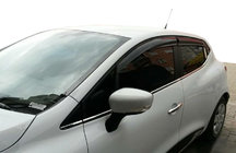 Renault Clio IV 2012-2019 Deflectoare Geamuri HB (4 buc, Sunplex Sport) foto 1