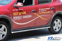 Renault Sandero 2013-2022 Tevi Laterale BB001 (2 buc, inox) foto 5