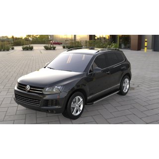 Praguri Laterale Duru (2 buc, Aluminiu) Volkswagen Touareg 2010-2018 foto 3
