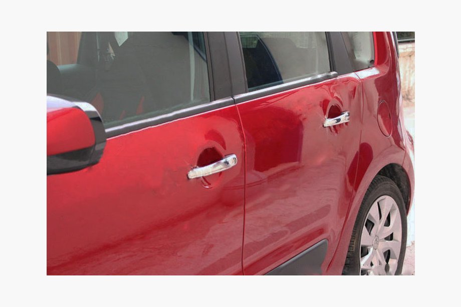 Citroen C-3 Picasso 2010-2017 Capace Manere Cromate (4 buc, Otel Inoxidabil) OmsaLine - Otel Inoxidabil Italian Foto 8