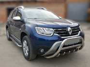 Renault Duster 2018-2024 Bullbar fara inscriptie WT003 (inox) foto 1