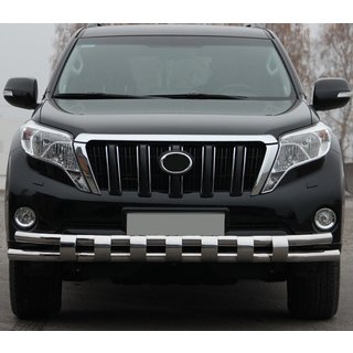 Protectie fata ST016-2 (inox) Toyota Land Cruiser Prado 150 2009-2023 foto 1
