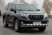 Toyota Land Cruiser Prado 150 2009-2023 Protectie fata ST016-2 (inox) foto 3