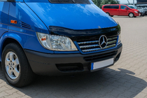 Mercedes Sprinter W901/902/903/904/905 1995–2006 Ornamente crom pentru rama grilei radiatorului (2002-2006, 5 piese, inox) foto 1